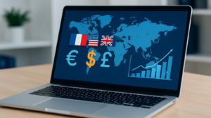 International e-commerce localisation architecture showing translations, currency logic and feed governance for scalable cross-border growth