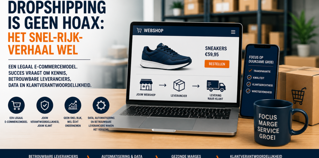 Dropshipping is geen hoax: professionele dropshipping met betrouwbare leveranciers, data, automatisering en klantverantwoordelijkheid