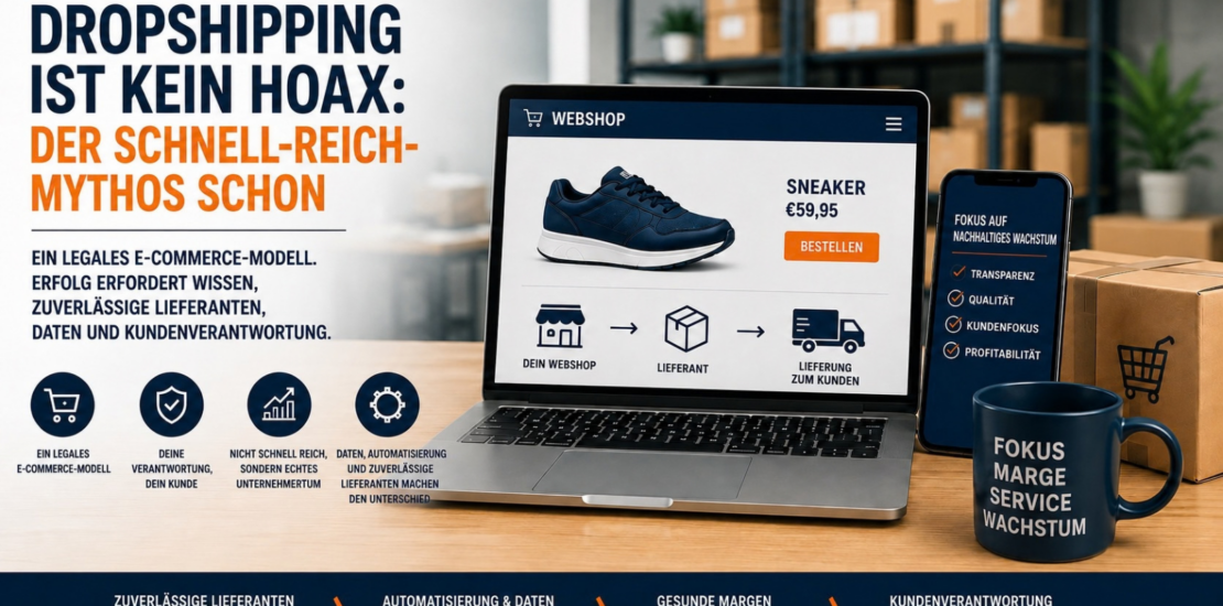 Dropshipping ist kein Hoax: professionelles Dropshipping mit zuverlässigen Lieferanten, Daten, Automatisierung und Kundenverantwortung