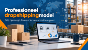 Professioneel dropshippingmodel met leveranciersbeheer, margesturing, automatisering en schaalbare e-commercegroei