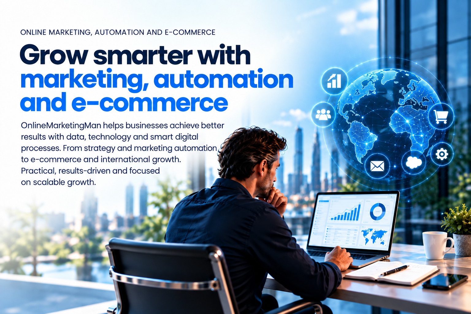 Grow smarter with marketing, automation and e-commerce at OnlineMarketingMan