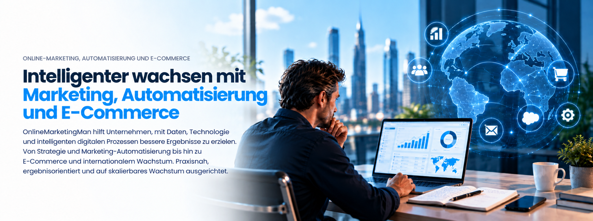 Intelligenter wachsen mit Marketing, Automatisierung und E-Commerce bei OnlineMarketingMan